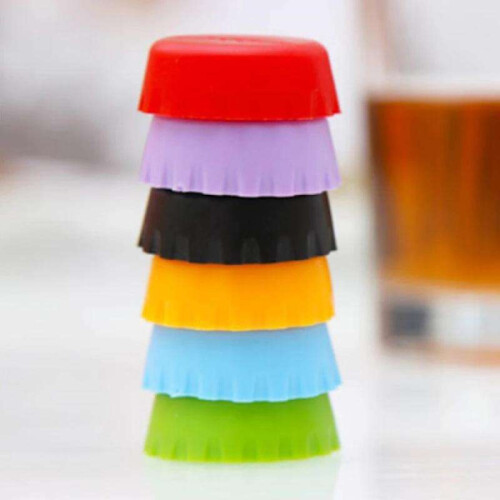 Pack de 6 bouteilles de bière - Scelleuse sous vide - Bouchon multicolore 2