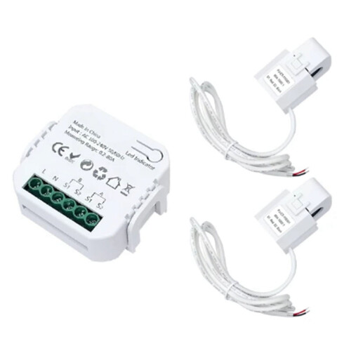 Μετρητής Ενέργειας Tuya Smart Life ZigBee Αμφίδρομος 2 Καναλιών με Σφιγκτήρα CT Εφαρμογή