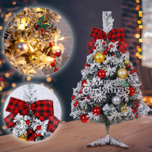 Home Decor Gnobogi 60cm Green Flocking Christmas Tree Package Decoration Desktop Christmas Tree Decoration on Clearance