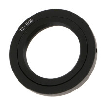 T2-objektivadapter i metall for Canon EOS EF-kameraer, manuell eksponering og fokus