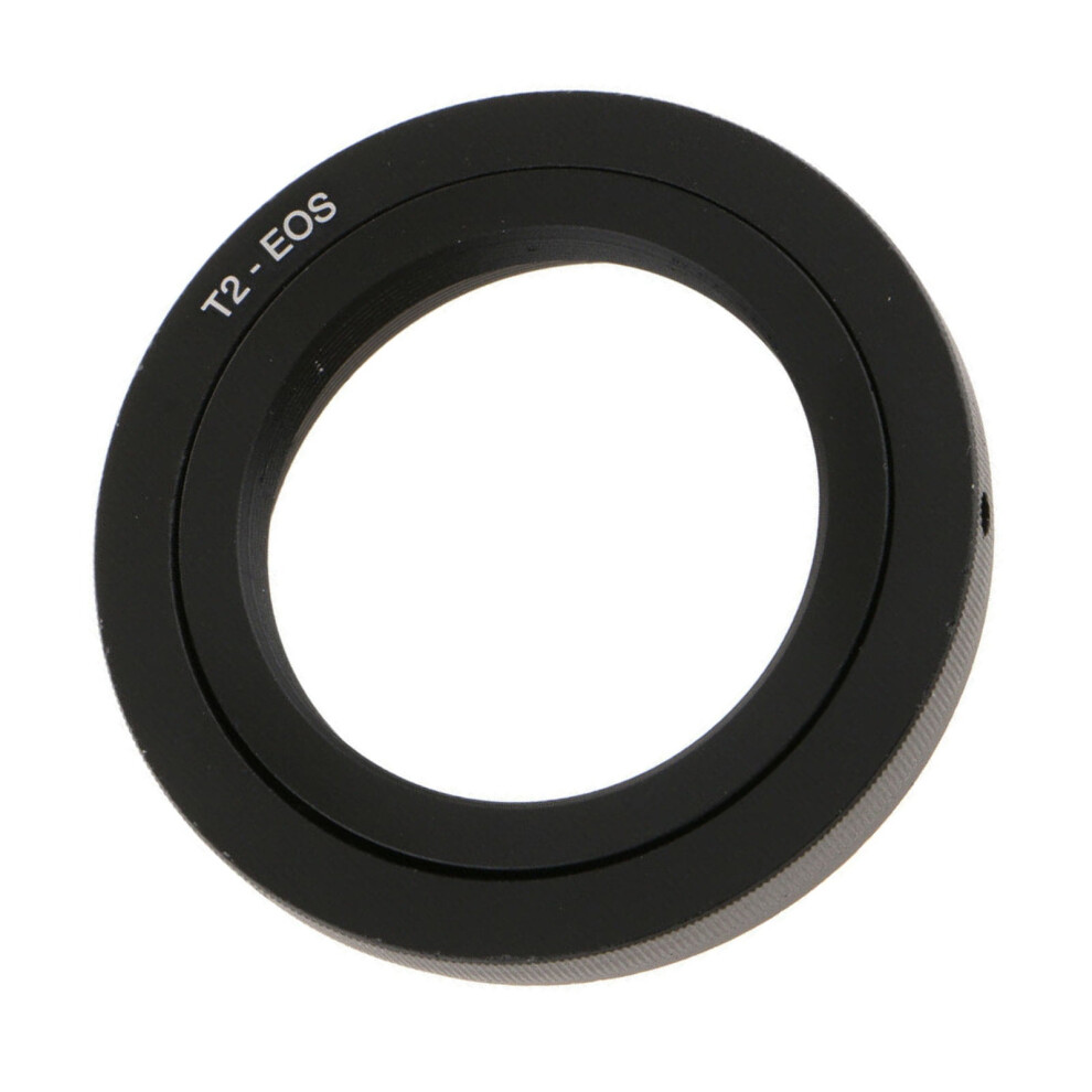 All-Metal T2 Lens Adapter For Canon Eos Ef Mount Cameras, Manual Exposure And Focus Light 9173940205222