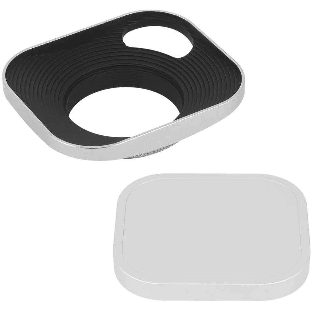 Lh-W39p 39Mm Square Metal Screw-In Lens Hood Hollow Out Designed With Cap For Leica Rangefinder Camera With 39Mm 9173940205239