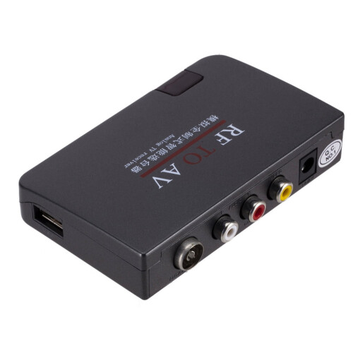 HALJEN Wifi Tv Rf σε Av TV Receiver Box Μετατροπέας βίντεο Προσαρμογέας + Καλώδιο Av