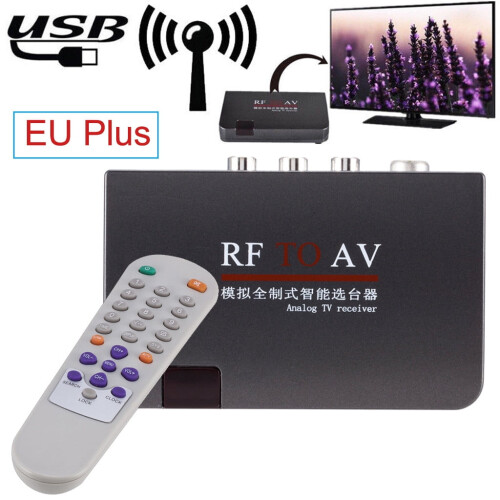 HALJEN Wifi Tv Rf σε Av TV Receiver Box Μετατροπέας βίντεο Προσαρμογέας + Καλώδιο Av 1