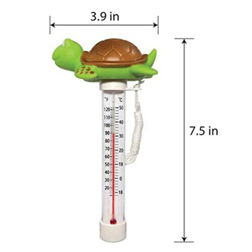 YHAIOGS Swimming Pool Floating Thermometer, Animal Thermometer (small Turtle) (7ML) 2