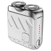 Electric Shaver for Men Dual Floating Heads IPX7 Waterproof USBC Fast Charge LED Display Travel