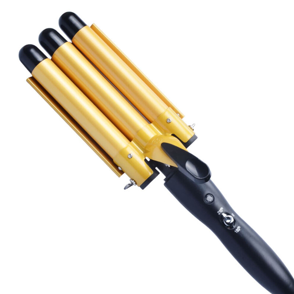 3 Barrel Curling Iron 32mm Tourmaline Ceramic Hair Waver with Fast Heating and Adjustable Temperature