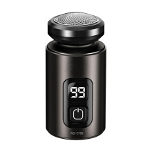 Electric Shaver Compact Travel Size with LED Display SkinFriendly Blades 4cm Black for Travel