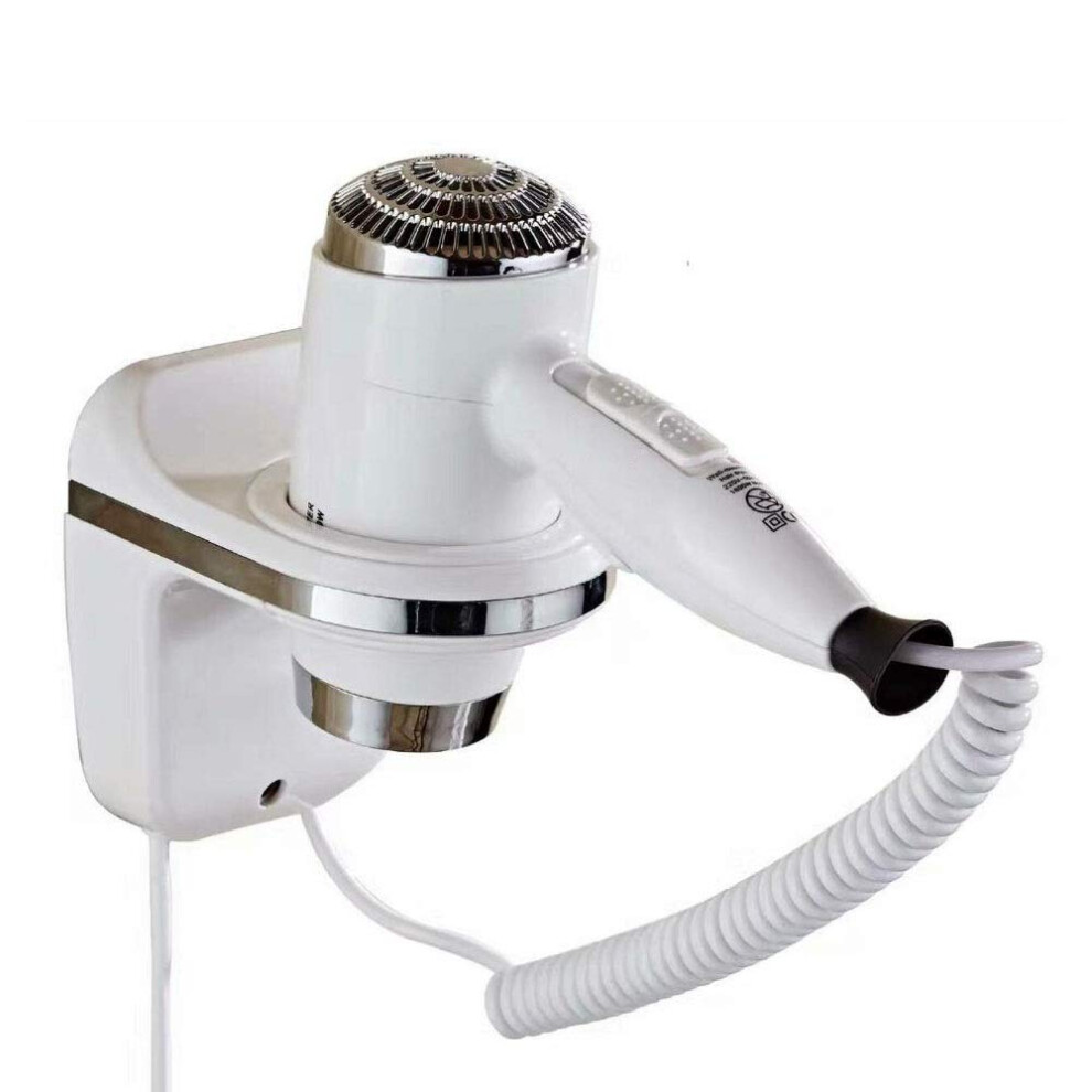 Wall Mounted Hair Dryer with Hot and Cold Modes, Low Noise, Constant Temperature, Punch Installation
