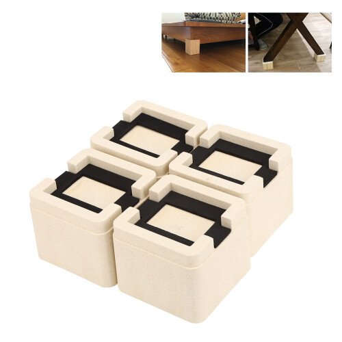 Stackable Bed Riser Blocks Improved Ergonomics Extra Space Creation Heavy Duty Support With Recyclable Materials Eco Friendly Design For Chairs Desks 2