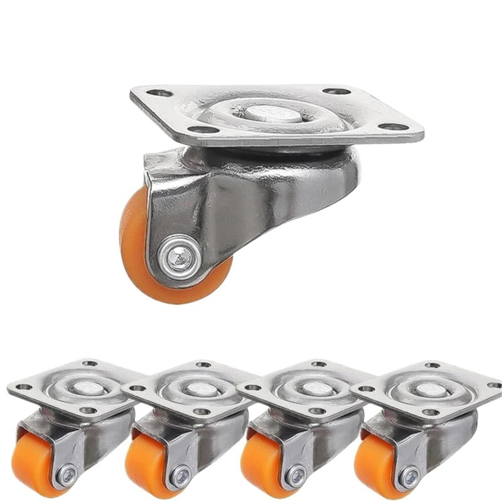 24Pcs Self Adhesive Furniture Caster Wheels With Soft Rubber 360 Swivel For Easy Mobility 9164114015099