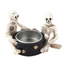 Economii de Halloween! Avtoify Decor de Halloween, Decorațiuni de Halloween Schelet de Vrăjitoare Lumânare din Rășină Ornament Petrecere Masă