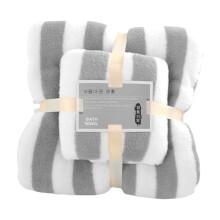 Conjunto de Toalhas de Banho em Veludo Coral Macio - Altamente Absorventes e Confortáveis para Adultos, Toalha de Rosto, Conjunto de Toalhas de Banho