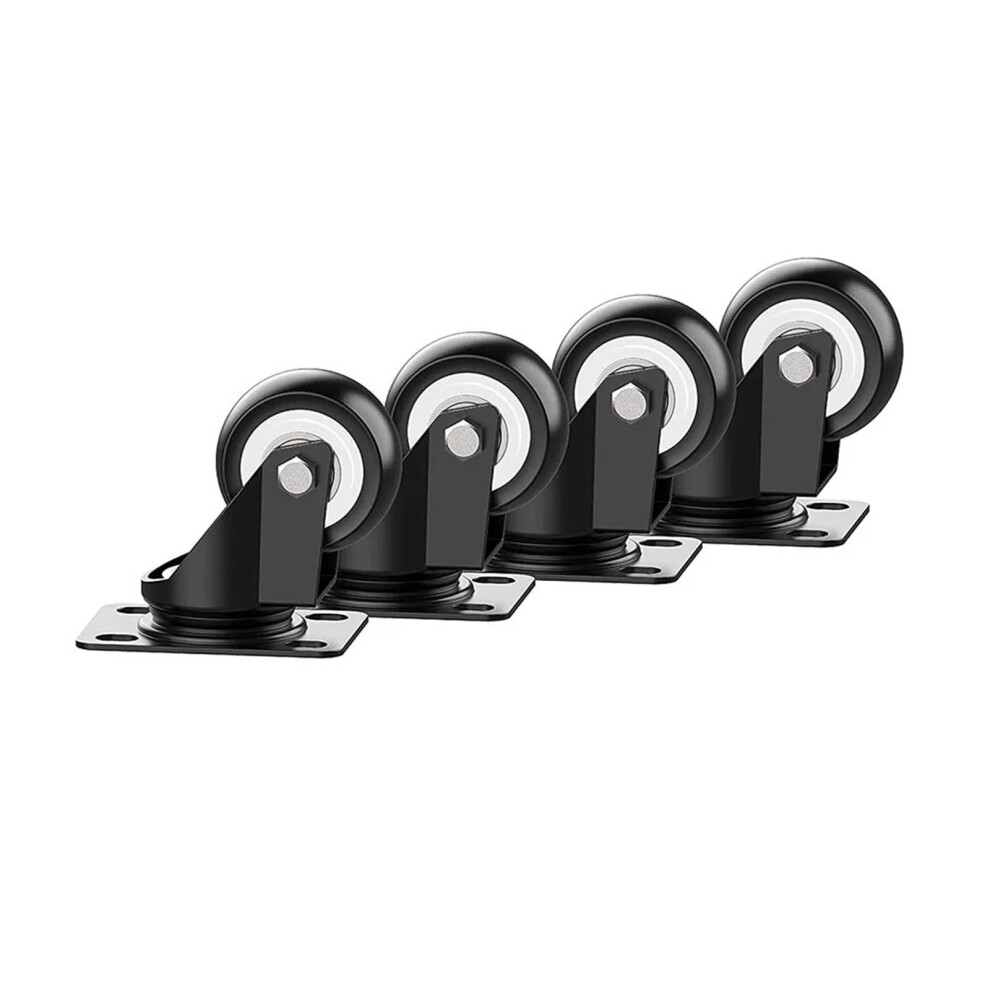 1.5 Inch Heavy Duty Polyurethane Swivel Caster Wheels Set Of 4 For Furniture And Workbench 9164114015112