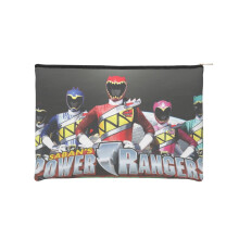 Power Rangers Kosmetiktasche aus Papier – Wiederverwendbar – Reise-Organizer – Mehrzweck-Reißverschlusstasche, Schwarz