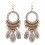 Σκουλαρίκια YINKUU με κοχύλι, χειροποίητα υφαντά, vintage, μοντέρνα, άνετα κρεμαστά 1