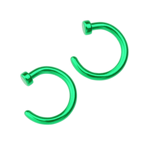 Lotatory2pcs Unisex Χειρουργικό Δακτύλιο Μύτης από Τιτάνιο Ατσάλι με Ανοιχτό Δακτύλιο