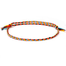 NANAHuang Boho Vierstrang-Armband, handgeknüpft, wasserfest, gewebt, einfacher Seilknoten, Freundschaftsarmband, Unisex