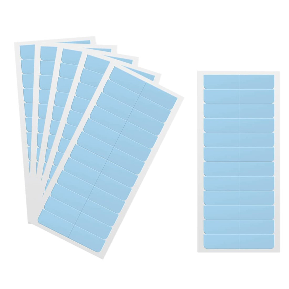 Unisex Blue Hair Extension Tape Tabs Double Sided Strong Hold 72Pack Precut 4X0.8cm Replacement Strips