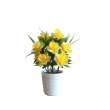 Flori artificiale, prietenoase cu alergiile, pentru sufragerie, grădină, balcon, durabile, de lungă durată, ușor de aranjat, atingere reală,