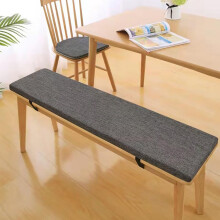 Bench Cushion 63 Inch Thick Linen Outdoor Indoor Swing Seat Pad with Zipper, Removable Washable Dark Grey 63x18x2in