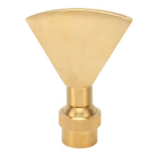 Adjustable Fan Shaped Fountain Nozzle Brass Sprinkler Wide Coverage for Garden Pond G1 1/2 Inch