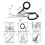 Multifunction Scissors Raptors First Aid Expert Tactical Folding Scissors Outdoor Survival Tool Combination Tools 6