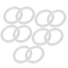 10 juntas de silicona para tarros Mason, anillos de sellado de vidrio, suministros de cocina, repuesto para tarros de boca ancha, color blanco.