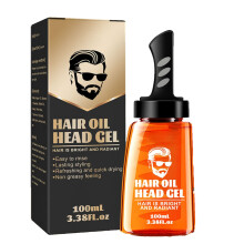 2 in 1 Hair Wax Gel with Comb for Men, Strong Hold NonGreasy Long Lasting Styling 100ml