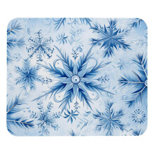 Alfombrilla de ratón navideña con diseño de nieve (21 x 25 cm) con base de goma antideslizante, compatible con portátiles, juegos y uso de
