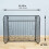 Wrought Iron Fireplace Screen 3 Panel Foldable Spark Guard with Ember Protection Rustic Retro Style 2