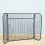 Wrought Iron Fireplace Screen 3 Panel Foldable Spark Guard with Ember Protection Rustic Retro Style 3