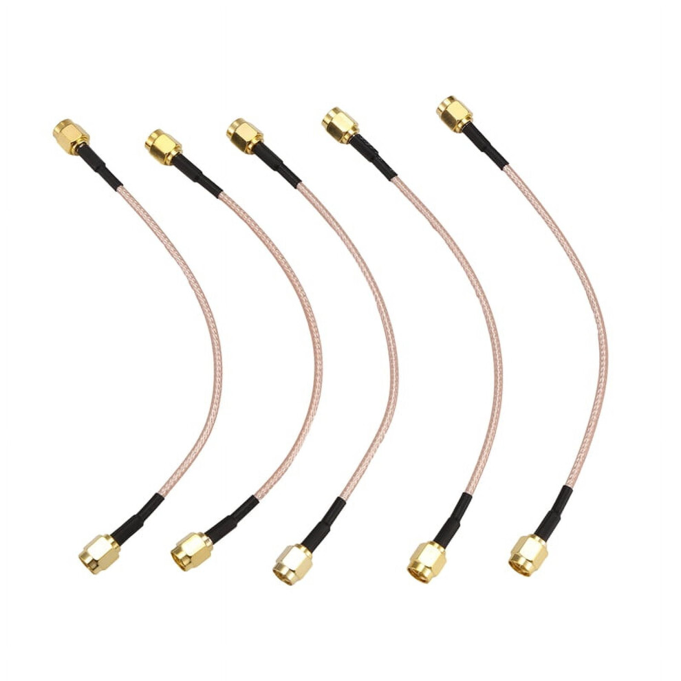 5Pcs Sma Male To Sma Male Plug Jack Rf Connector Pigtail Extension Cable Rg316 Coax Jumper Cable 15Cm 9482828509001