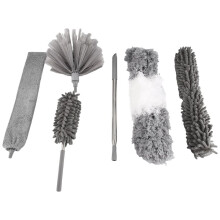 6-teiliges Staubwedel-Reinigungsset, ausziehbarer Mikrofaser-Staubwedel zum Reinigen von Staub, Spinnweben, Deckenventilatoren, Lampen, Jalousien und