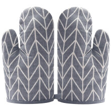 Eease1Pair Oven Gloves Heat Resistant Baking Mittens Home Kitchen Protective Oven Mitt