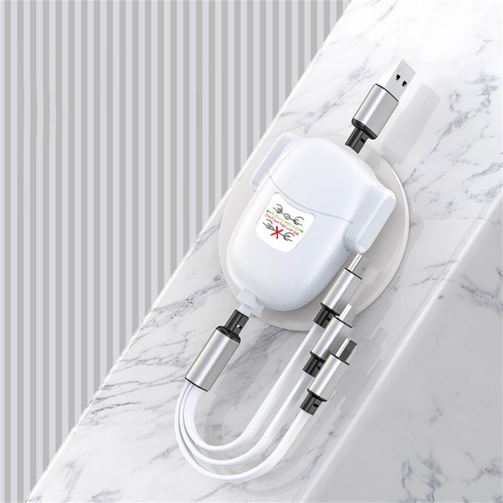 Cyber Monday Deals 2024: Viflosae 3-In-1 Retractable Usb Cable Compatible With Type C/Micro Usb/Ios, 105Cm Fast Charging 9482828511578