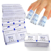 SPRING PARK 50 Pcs Remover Wraps For Gel Polish Acetone Pad Foil Nail Art Cleaner