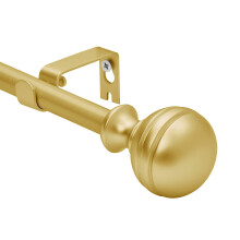 UTOPIA ALLEY 5/8" Gordijnroede 28-48" Verstelbare Gouden Gordijnroede voor Ramen, Slaapkamer & Woonkamer Decoratie (Goud)