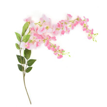 Guirlande de glycine artificielle romantique, fleurs en soie rose pour décoration de mariage, guirlande facile à suspendre qui embellit avec