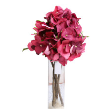 Fleurs d'hortensia en soie élégantes, décoration artificielle de mariage pour la maison, la table, la salle de réunion - Bouquets DIY