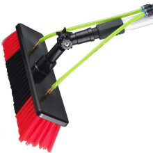 12M Telescopic Solar Panel Cleaning Kit with 360 Rotating Brush and Continuous Water Flow