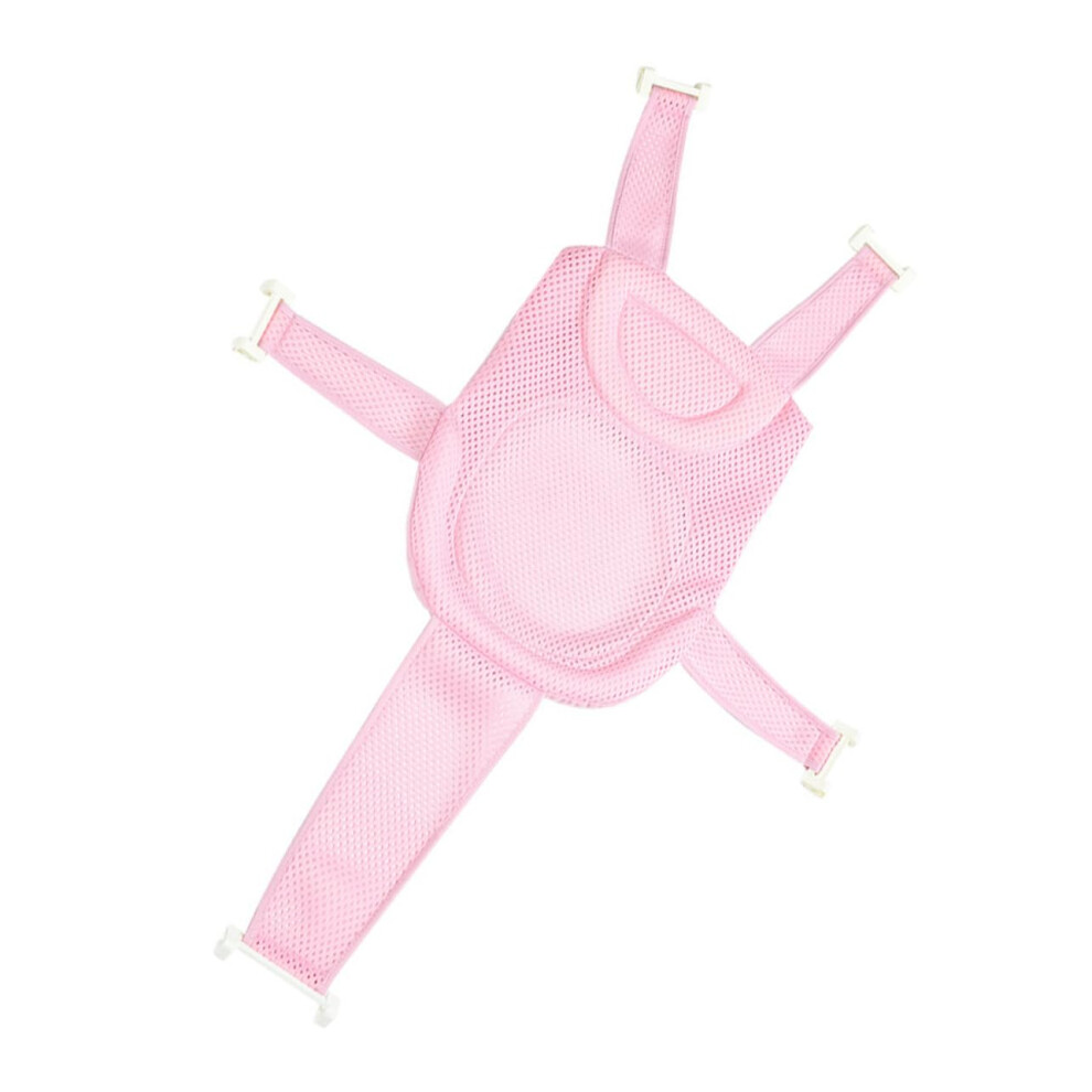 Baby Bath Seat with Adjustable Non Slip Support and Breathable Mesh for Sink and Tub