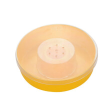 Bee Feeder Bowl Plastic Round Dish for Beekeeping Hive Entrance Easy Refill and Clean BeeFriendly Design