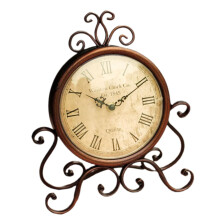 Vintage Mantel Clock with Quiet Sweep Movement, Retro Desk Clock for Living Room Decor