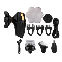 Electric Head Shaver for Bald Men, 7 Floating Heads Waterproof Wet Dry USB Rechargeable Grooming Kit