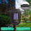 2 Pcs Solar Bug Zapper Outdoor, Waterproof LED Mosquito Killer Lamp with Dual Lighting Function 5