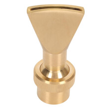 Fountain Nozzle Brass Fan Shape 25mm G3/4 Female Thread Pond Sprinkler Adjustable Spray Direction