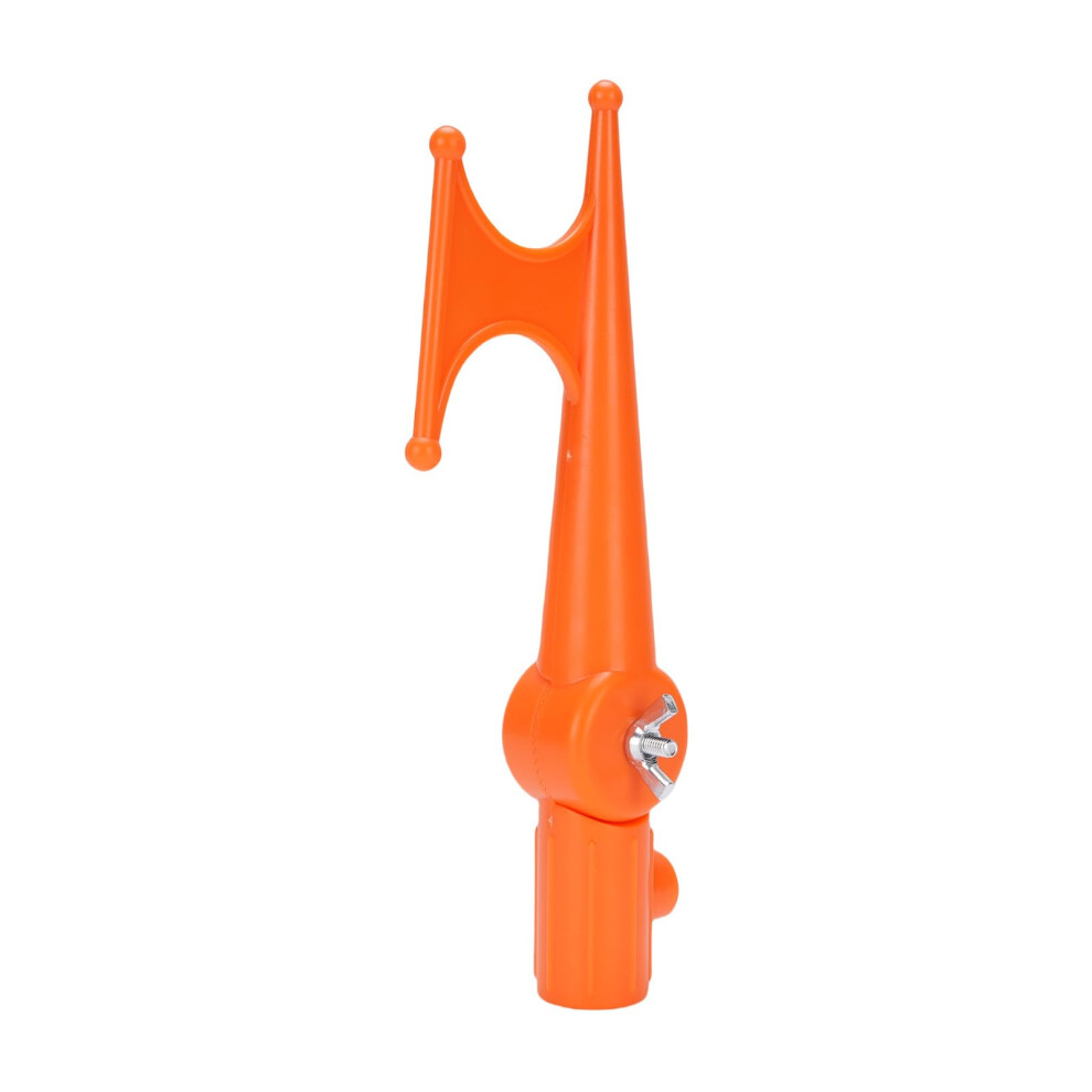 Adjustable Utility Hook Attachment With Angled Head For Extension Pole And Outdoor Retrieval 9053599021933