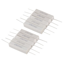 10 x 330 Ohm 5% 10W Watt Wirewound Ceramic Cement Resistors White