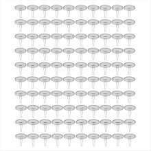 Lot de 100 crochets de plafond adhésifs amovibles pour suspension murale